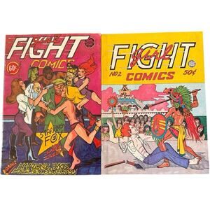 Vintage 70s Girl Fight Comics by Trina Robbins 1972 and 1974 Comic Books Bundle